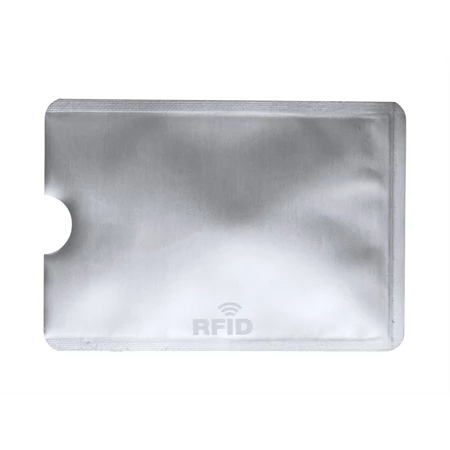 Tok bankkártya tartó, alumínium, 60x90 mm, RFID védelemmel, ezüst színű