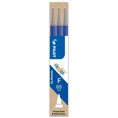 Tollbetét roller PILOT FriXion Point 0,25 tűhegyű radírozható, kék, 3db/csomag