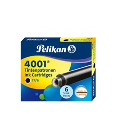 Tollbetét tintapatron PELIKAN 6db/doboz, fekete