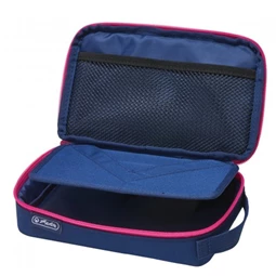 Tolltartó 1 részes HERLITZ 2 Go navy kék-pink 21 x 13 x 6 cm