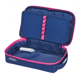 Tolltartó 1 részes HERLITZ 2 Go navy kék-pink 21 x 13 x 6 cm