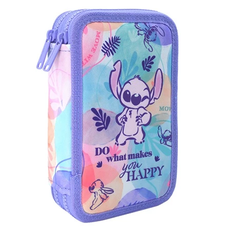 Tolltartó töltött 2 emeletes Lilo és Stitch pasztell mintás COOLPACK