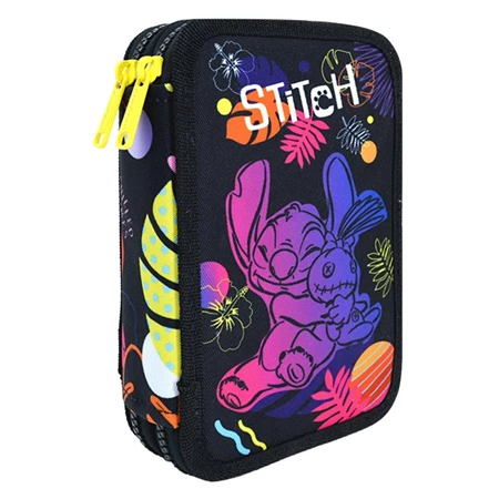 Tolltartó töltött 2 emeletes Lilo és Stitch felszerelt 2 fekete mintás COOLPACK