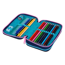 Tolltartó töltött 2 emeletes Lilo és Stitch kék mintás COOLPACK