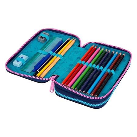 Tolltartó töltött 2 emeletes Lilo és Stitch kék mintás COOLPACK