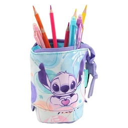 Tolltartó Lilo és Stitch üres, egyberakható pasztell mintás, COOLPACK