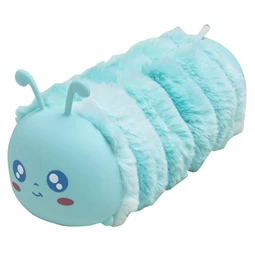 Tolltartó, cipzáras, szőrme-szilikon, EXACOMPTA Caterpillar vegyes színek
