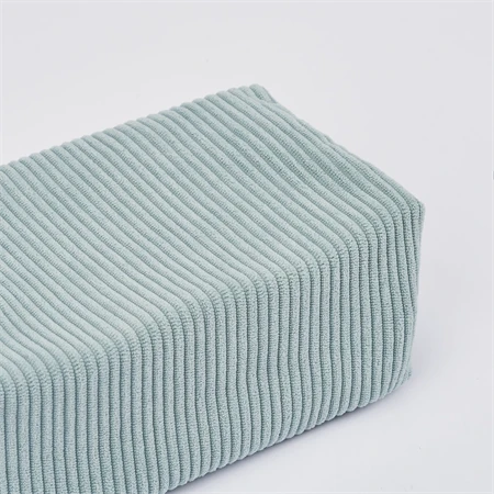 Tolltartó hasáb HERLITZ  kordbársony menta/virág belül 20x10x7,5 cm