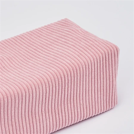 Tolltartó hasáb HERLITZ  kordbársony pasztell rózsaszin/virág belül 20x10x7,5 cm