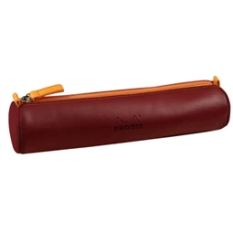 Tolltartó henger CLAIREFONTAINE Rhodiarama 21,5x5cm műbőr burgundivörös