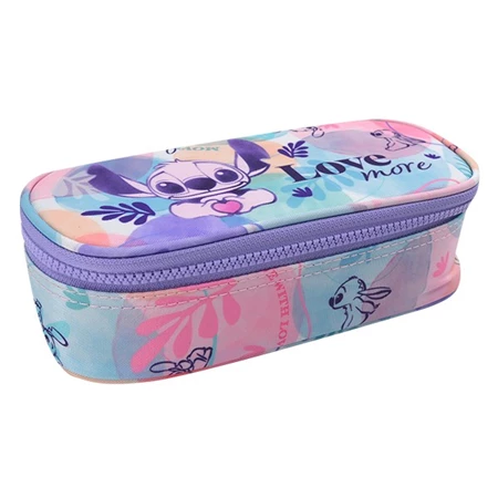 Tolltartó ovális Lilo és Stitch 1 klapnis, üres pasztell mintás, COOLPACK