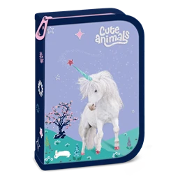 Tolltartó töltött 2 klapnis ARS UNA Cute Animals-unicorn