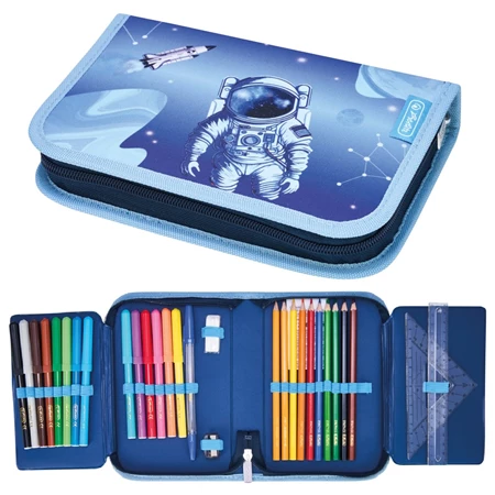 Tolltartó töltött 2 klapnis HERLITZ 31 részes Cosmic Explorer