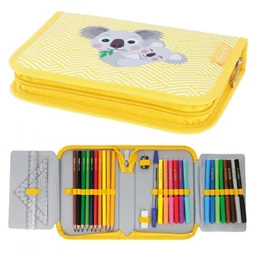 Tolltartó töltött 2 klapnis HERLITZ 31 részes Cute Animals Koala