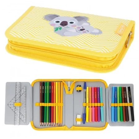 Tolltartó töltött 2 klapnis HERLITZ 31 részes Cute Animals Koala
