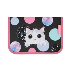 Tolltartó töltött 2 klapnis HERLITZ 31 részes Cute Cat, cicás