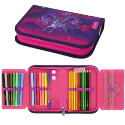 Tolltartó töltött 2 klapnis HERLITZ 31 részes Magic Unicorn