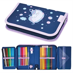 Tolltartó töltött 2 klapnis HERLITZ 31 részes Unicorn Dreams