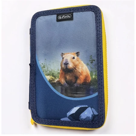 Tolltartó üres 2 emeletes HERLITZ CapyBara kék 20 x 4,5 x 13 cm