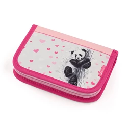 Tolltartó üres 2 klapnis BAGMASTER Prim 23 B Panda fehér/pink