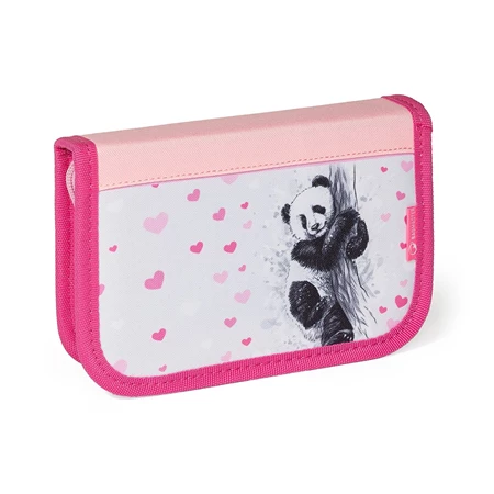 Tolltartó üres 2 klapnis BAGMASTER Prim 23 B Panda fehér/pink