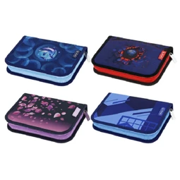 Tolltartó üres 2 klapnis HERLITZ Boys 4 féle minta vegyesen, 1db 19,3x13,5x3,5 cm