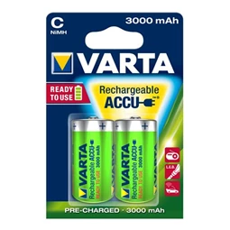 Tölthető elem baby VARTA Power Accu 2x C 3000 mAh (Ready2Use), 2db/csomag