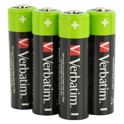 Tölthető elem ceruza VERBATIM AA, 2500mAh/1,2V, 4db/csomag