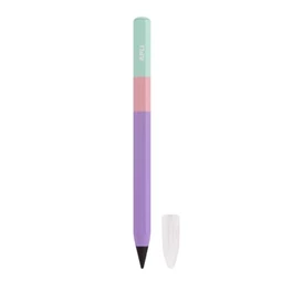 Töltőceruza, APLI Infinite mini HB, hatszögletű, csereheggyel,  tricolor, mályvalila test, grafit írásszín