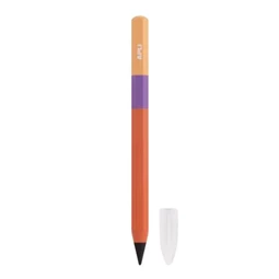 Töltőceruza, APLI Infinite mini HB, hatszögletű, csereheggyel,  tricolor, narancs test, grafit írásszín