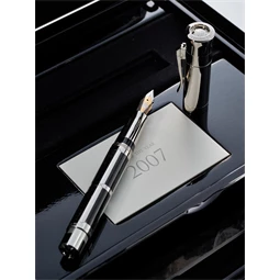 Töltőtoll Graf von Faber-Castell 2007 Év tolla megkövesedett fa (fossilized wood) petrifikált fa platina csillogással