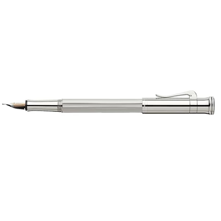 Töltőtoll Faber-Castell Classic Silver ezüst bevonatú OM-es HE, finoman barázdált test