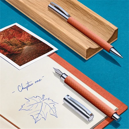 Töltőtoll Faber-Castell AMBITION nemesgyantas  test, őszi levél EF-es heggyel