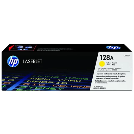 Toner HP CE322A Color LJ Pro CM1415/CP1525N sárga toner, 1,3K /128A/