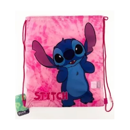 Tornazsák 40x35cm Lilo és Stitch rózsaszín