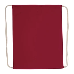 Tornazsák - hátizsák pamut 37 x 0,2 x 44 cm 140 gr/m2 bordó
