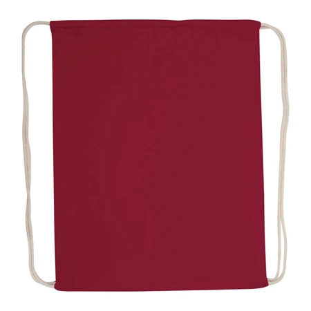 Tornazsák - hátizsák pamut 37 x 0,2 x 44 cm 140 gr/m2 bordó