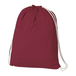 Tornazsák - hátizsák pamut 37 x 0,2 x 44 cm 140 gr/m2 bordó