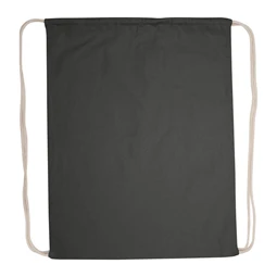 Tornazsák - hátizsák pamut 37 x 0,2 x 44 cm 140 gr/m2 fekete