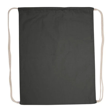 Tornazsák - hátizsák pamut 37 x 0,2 x 44 cm 140 gr/m2 fekete
