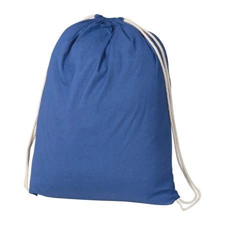 Tornazsák - hátizsák pamut 37 x 0,2 x 44 cm 140 gr/m2 kék