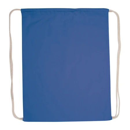 Tornazsák - hátizsák pamut 37 x 0,2 x 44 cm 140 gr/m2 kék