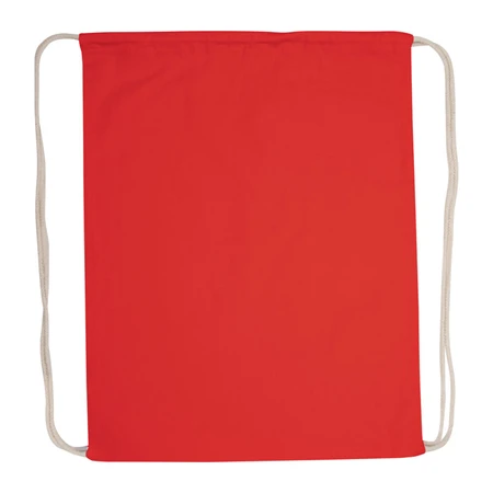 Tornazsák - hátizsák pamut 37 x 0,2 x 44 cm 140 gr/m2 piros