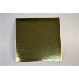 Tortapapír tálca szögletes, 30,5x30,5cm arany/ezüst 10db/csomag