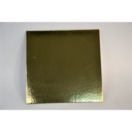 Tortapapír tálca szögletes, 30,5x30,5cm arany/ezüst 10db/csomag
