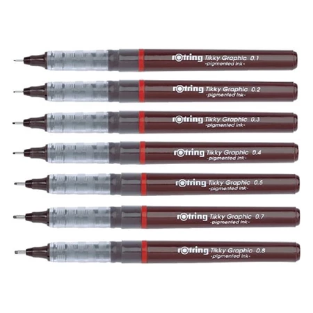 Tűfilc ROTRING Tikky Graphic 0,2 mm, fekete