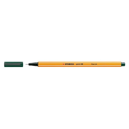 Tűfilc STABILO Pen 88/63 0,4 sötétzöld