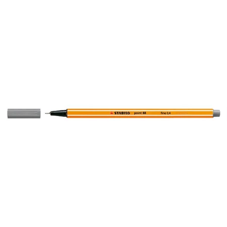 Tűfilc STABILO Pen 88/96 0,4 szürke
