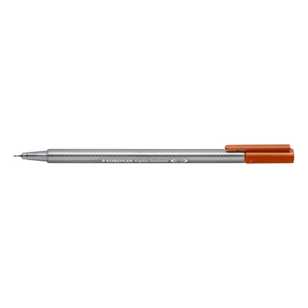 Tűfilc STAEDTLER Triplus 0,3 mm, vörösesbarna