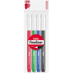 Tűfilc Tinten Pen ICO készlet 4 színű, 0,5mm írásvastagság